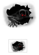 Halloween Fönsterdekorationer Inomhus Halloween Fönsterklistermärken Söta Pumpa Spöke Halloween Fönsterdekorationer Halloween Fönsterdekaler