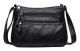 Water Soft PU Leather Handbags and Shoulder Bags for Women Crossbody Bag Cross Body Messenger Bags Black T2