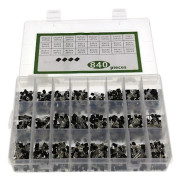840-dels To-92 Diodtransistorset 24 Specifikationer Transistor Kit