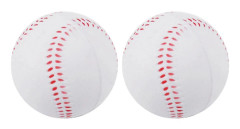 2x Sport Baseboll med Reducerad Påverkan 10 tum Vuxen Ungdom Mjuk Boll för Spel Tävling Pitching