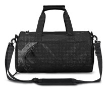 Sport Gym Bag för kvinnor och män, Gym Duffel Bag med skofack och vattentäta våta fickor, övernattningsresa Weekend Holdall Bags Fitness black