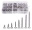 400 Pieces Stainless Steel Countersunk Screws Cross Flat Head Wood Screws