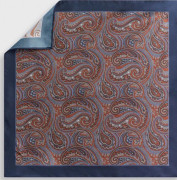 Bläck Malcolm silk hankie Accessoarer > Näsdukar BLUE ORANGE Herr HERR