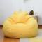 Helt Ny Extra Stor Sittsäck Fåtölj Sofföverdrag Inomhus Lazy Lounger För Vuxna Barn Bästsäljare!_Kvalitetsgåvor Gul Yellow 100 * 120cm