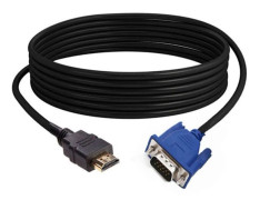 VGA-kabel 1,8 m, Full HD Hög Upplösning 15-Pin VGA Hane till Hane Monitor Kabel med Skärmad Design för Dator TV Projektor Dockningsstation