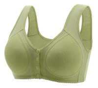 Dam Plus Size Spets Framknäppt BH Full Täckning Bygel Oofodrad GRÖN{f226} GRÖN