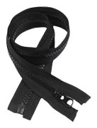 /EA/10 st 80 cm Separerande jackkedjor för sömnad av jackor, svart gjuten plast dragkedja i bulk