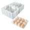 [RM] Bulk Plastic Egg Cartons, 100 Packs Empty Clear Plastic Egg Cartons Hold Up to 12 Eggs, Reusable Chicken Egg Holders
