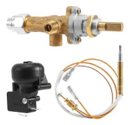 【CA】Gasvärmare för uteplats, styrventil, termoelement, säkerhetsbrytare, knapp, propan, eldstad