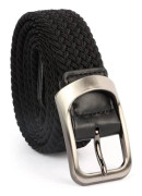 Elastiska bälten för män, stretchiga elastiska bälten för män, flätade vävda bälten för män jeans shorts byxor, casual bälten