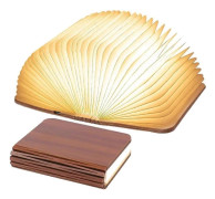 Folding Wooden LED Book Lamp, Walnut LED Table Lamp, USB Night Light, Rechargeable Book Light, Mood Light, 360° Folding Magnetic Book Lamp (9 (LGL)