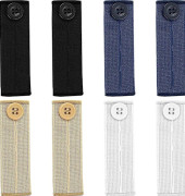 8-pack elastiska midjeförlängare, unisex midjebältesförlängare