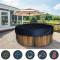 Skydd för badtunna för utomhusbruk, väderbeständigt runt spa-skydd med silverbelagt vattentätt material, UV-beständig polyester för swimmingpool