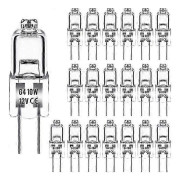 G4 halogenlampor 10W 12V - Varmvitt - 20-pack