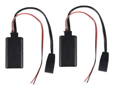 2x Bilstereo Bluetooth-modul Audio 10-stifts Bluetooth Aux-adapter för E46
