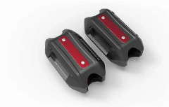 /EA/För LONCIN VOGE 500AC 500R 500 AC / R 300 500 650 AC R RR DS DSX LX 300AC 300RR Motorskydd Stötfångarskydd Störtbåge Block Röd UTAN LOGO