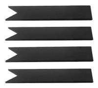 4-pack kopplingsklämmor, höjd Cor-Ten metallstift för 6 & 8 & 14 tum hög landskapsstålkanter, svart, 10,2 tum