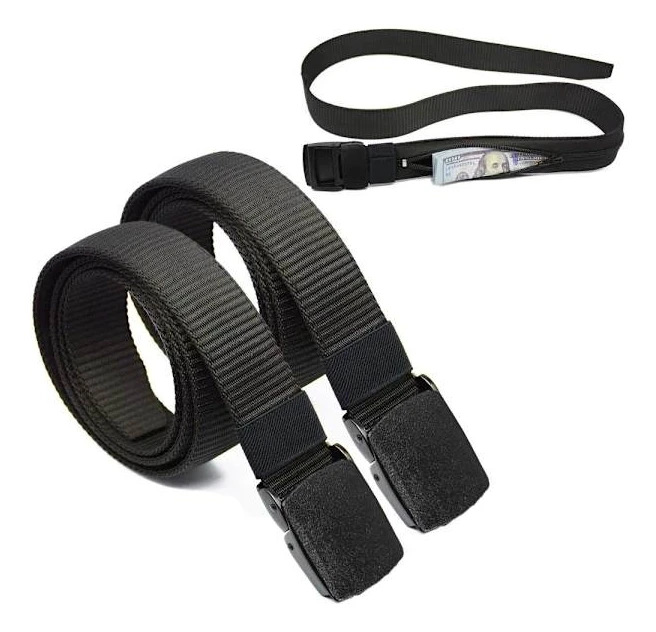 Bälte med dold ficka, 2-pack