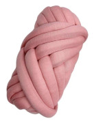 Armstickningsgarn för tjocka flätade knutplädar DIY, mjukt tvättbart tubgarn - lingling} Pink