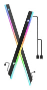 /EA/ATX ARGB Moderkort Ljuslist, 28 RGB Oberoende Adresserbara 5V 3-stifts Moderkort Aura Sync, Lightsaber-X LED PC-kit Kompatibel