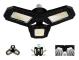 40W LED Garagelampa, Justerbar E27 Taklampa med 3 Paneler, 3000LM Kallvitt, Kompatibel med Philips