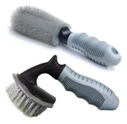 2PCS Hjulrengöringsborste Hjulrengöringsborste set Bilvårdsborste
