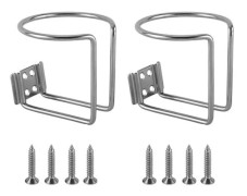 Rostfritt stål Båt-Ring Cup Hållare Vatten Dryck Dryck Flask Ställ Hållare Universal För Trailer Marine Båt-Yacht RV