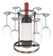 /EA/Vinglashållare, Bordsmodell, Stående Rödvinsglas, Vinställ, Metall, Avtagbar Glashållare, Stålglas, Bägare, För Kök, Bar, Restaurang