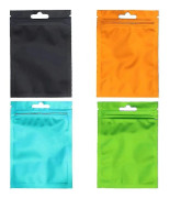 /EA/100 st Färgade Zip-Lock Påsar 4 Färger Återförslutningsbara Luktsäkra Påsar Ziplock Påsar