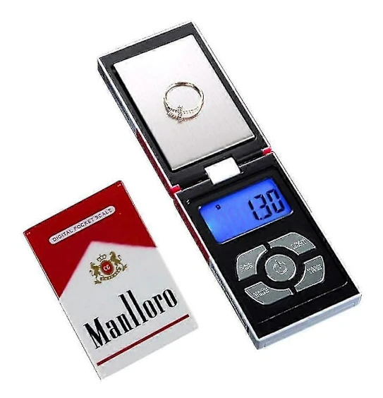 Digital Våg Gram Skala, 500g/0.01g Portabel Hög Precision Smyckesvikt Elektronisk Digital Fickvåg Gram Mini Våg Vikt