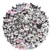 100 st Cartoon-klistermärken Kawaii Anime-klistermärken för flickor, barn, tonåringar, vuxna, vinyl, vattentäta klistermärken för vattenflaskor, bagage, bärbara datorer, skateboard