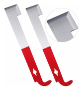 Beekeeping Tool J-Hook Beekeeping Products 2-Pack Stainless Steel Bee Spatula Frame Lifting Equipment for Beekeepers (274cm)