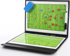 (54cm x 32cm) Taktisk fotbollstavla Fotbollstränares magnetiska tavla Bärbar träningsstrategitavla för fotbollsträningstävling[pl]