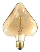 /EA/Vintage Glödlampor med Volframtråd Hjärta Form Design E27 Lampfot Lampa för Bröllopsfest