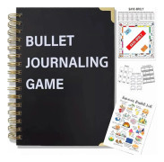 Bullet Journal-spel, dubbel spiralbindning, budgeteringsanteckningsbok