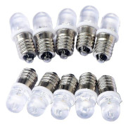 10 st E10 12V Spot LED-lampor Varmvit