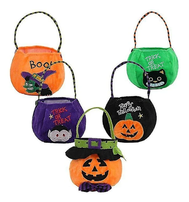 Bus eller godis Halloween Godisväskor Presentpåsar Pumpaväskor Handväskor Högtidsdekorationer (häxa)