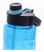 Stor Vattenflaska Sportdryck Kopp med Markering Svart 3000ml