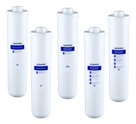 Årsset med 5 patroner för Aquaphor RO-101S Morion. Patroner 2 x K5, 2 x K2, K7M.