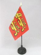 Borddrapeau - AZ FLAG - Basse-Normandie - 15x10cm - Polyester - Stativ ingår