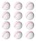12 st 6,3 cm Full Core Mjuk EVA Stressboll Barn Basebollleksak
