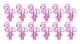 Papperclips Flamingo Papperclips Söta Djurformade Bokmärkesclips Metallfil Notclips Sida Markör för Kontor Skolmaterial (50 stycken) (Rosa)
