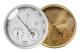 /EA/Analog väderstation 3 i 1 rostfritt stål Ø132 mm - Barometer, termometer, hygrometer, guld
