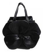 Dam Väska 3d Blomma Axelväska Kvällsväska Crossbody Väska Kvällskoppling Väska Pu Läder Hinkväska För Bröllop Silver