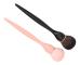 2-pack Sminkborstset Rouge Professionell Portabel Mjuk Syntetisk Fiber Löst Puder Borste Kosmetiskt Verktyg