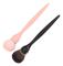 2-pack Sminkborstset Rouge Professionell Portabel Mjuk Syntetisk Fiber Löst Puder Borste Kosmetiskt Verktyg