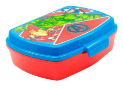 Smörgåslåda - STOR - Avengers Heraldic Army - Röd - Rektangulär - 17x14x6 cm