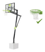 Exit Galaxy Basketkorg med Dunkring med Markfäste Svart/Grön