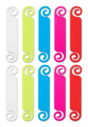 Kabeletiketter Kabelhanteringsetiketter Flerfärgade Kabelmärkningsetiketter Sladdidentifieringsetiketter för USB Dator Mobiltelefonkabel 10-delars set