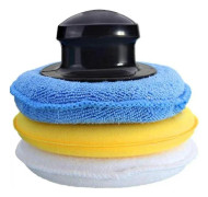 /EA/3 st mikrofiber bilvax applikationspad polersvamp med handtag